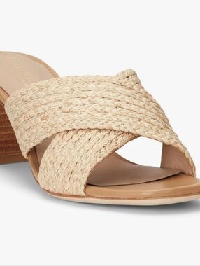 Old Navy Woven Slide Sandal Heels in Natural - Women